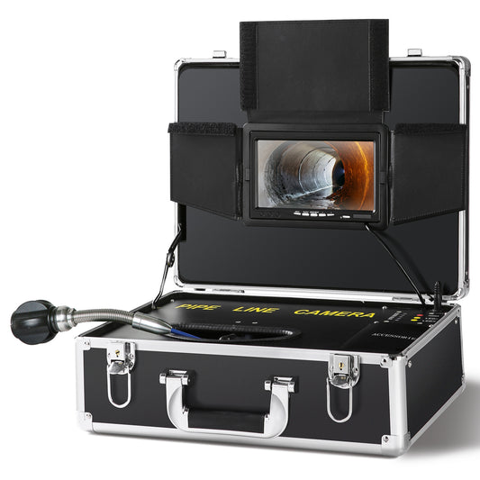 Pijpinspectiecamera – Rioolcamera – Leidingencamera – Afvoercamera – Inspectiesonde – 50 Meter Glasvezelkabel – 7-inch LCD Kleurenscherm – IP68 Waterdicht