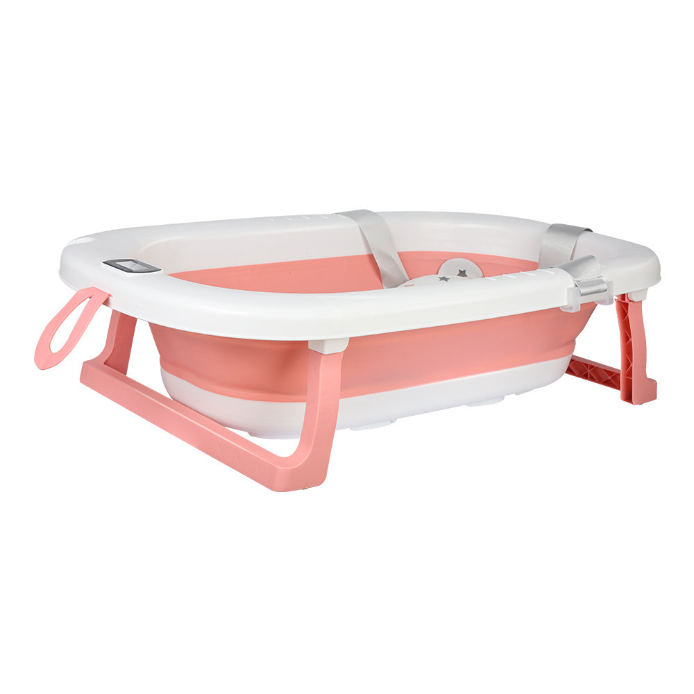 Inklapbaar Dierenbad – Huisdierenbad – Kattenbad – Hondenbad – Dierenwasbak – Lichtgewicht Kunststof – Inclusief Afvoerklep – 76x45x18 cm – Roze