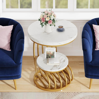 Eettafel – Tafel – Keukentafel – Landelijke Tafel – Houten Eettafel – Wit-Bruin – Stevig 4 cm Dik Tafelblad – Driehoekige Zware Voet - QUORE