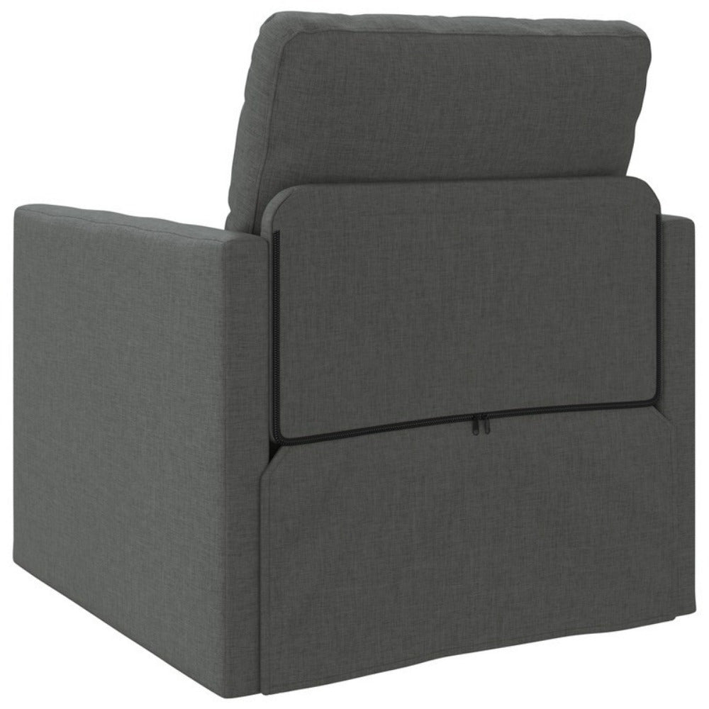 Slaapbank – Bedbank – Slaapbankje – Zitbank – 2-in-1 Meubel – Antraciet – Ruimtebesparend – Comfortabele Zachte Kussens