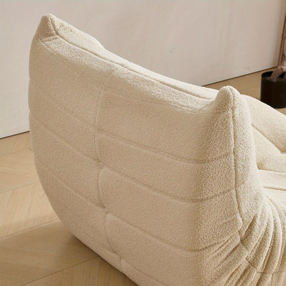 Chaise Longue – Loungestoel – Ligstoel – Loungebank – Relaxfauteuil – Ergonomisch – Fluweel Chenille – Met Rugleuning En Voetenbank – Scandinavisch Design