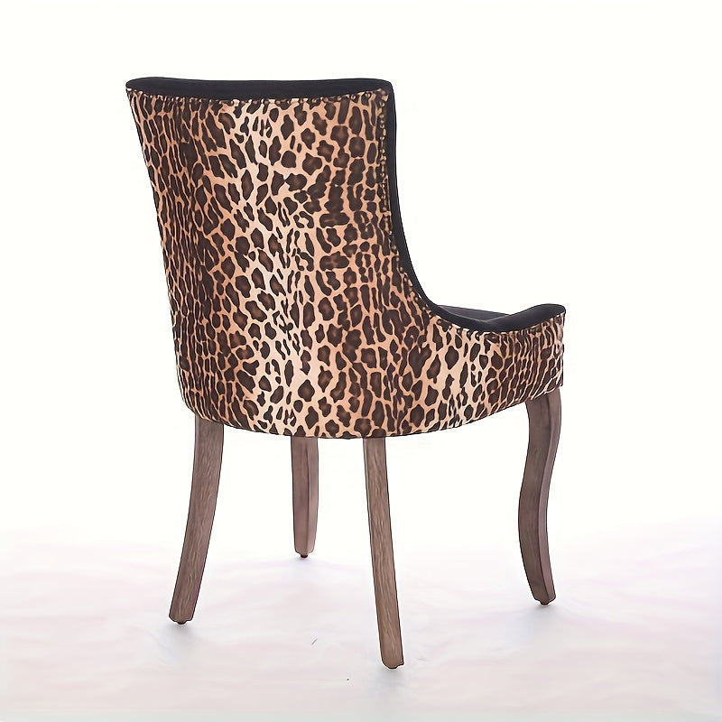 Stoel – Eetkamerstoel – Keukenstoel – Slaapkamerstoel – Fauteuil – Klassiek Design – Hoogwaardige Katoenstof – Makkelijk Schoon Te Maken