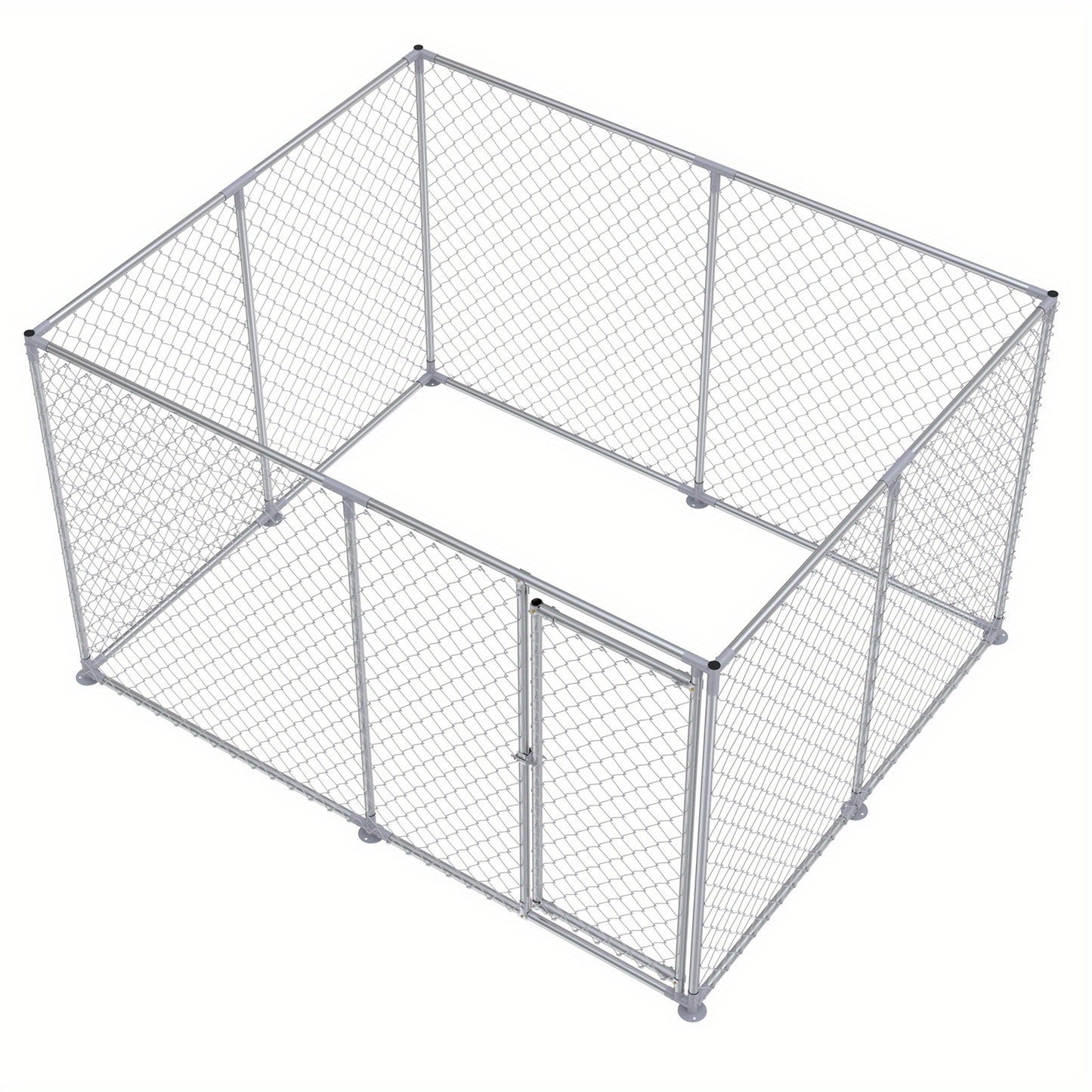 Hondenren – Puppyren – Hondenkennel – Dierenren – Konijnenren – 250 x 200 x 150 cm – Gegalvaniseerd Staal – Veilig Slot