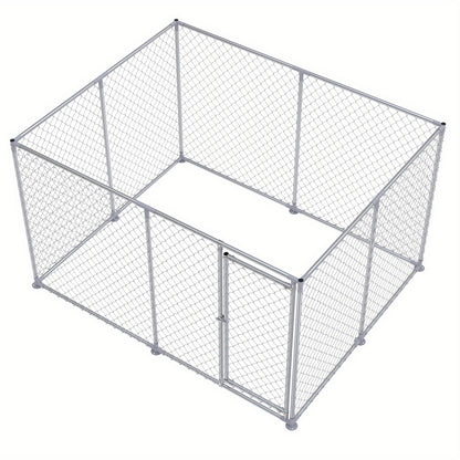 Hondenren – Puppyren – Hondenkennel – Dierenren – Konijnenren – 250 x 200 x 150 cm – Gegalvaniseerd Staal – Veilig Slot