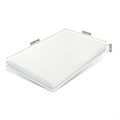Matras – Luchtvering Matras – Koudschuim Matras – Ergonomisch Matras – Veringsmatras – 90 x 200 cm – 20 cm Hoog – 7-Zones H3 Medium Stevig – Met Memory Foam Laag