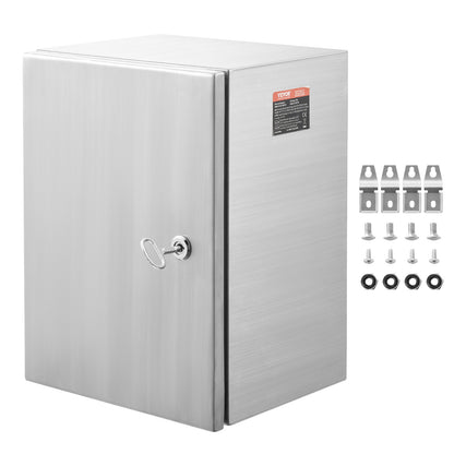 Elektrakast – Elektrische Behuizing – Installatiekast – RVS Kast – Wandkast – Roestvrij Staal 304 – IP66 Waterdicht – Gegalvaniseerd Montagepaneel