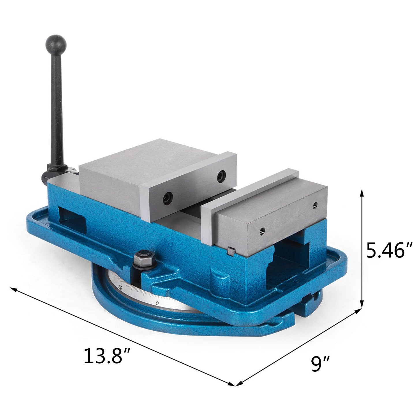 Bankklem – Bankschroef – Werkbankklem – Tafelklem – Draaibare Bankschroef – 5 Inch Bekbreedte – 360° Draaibare Basis – Hoge Klemkracht 24 kN