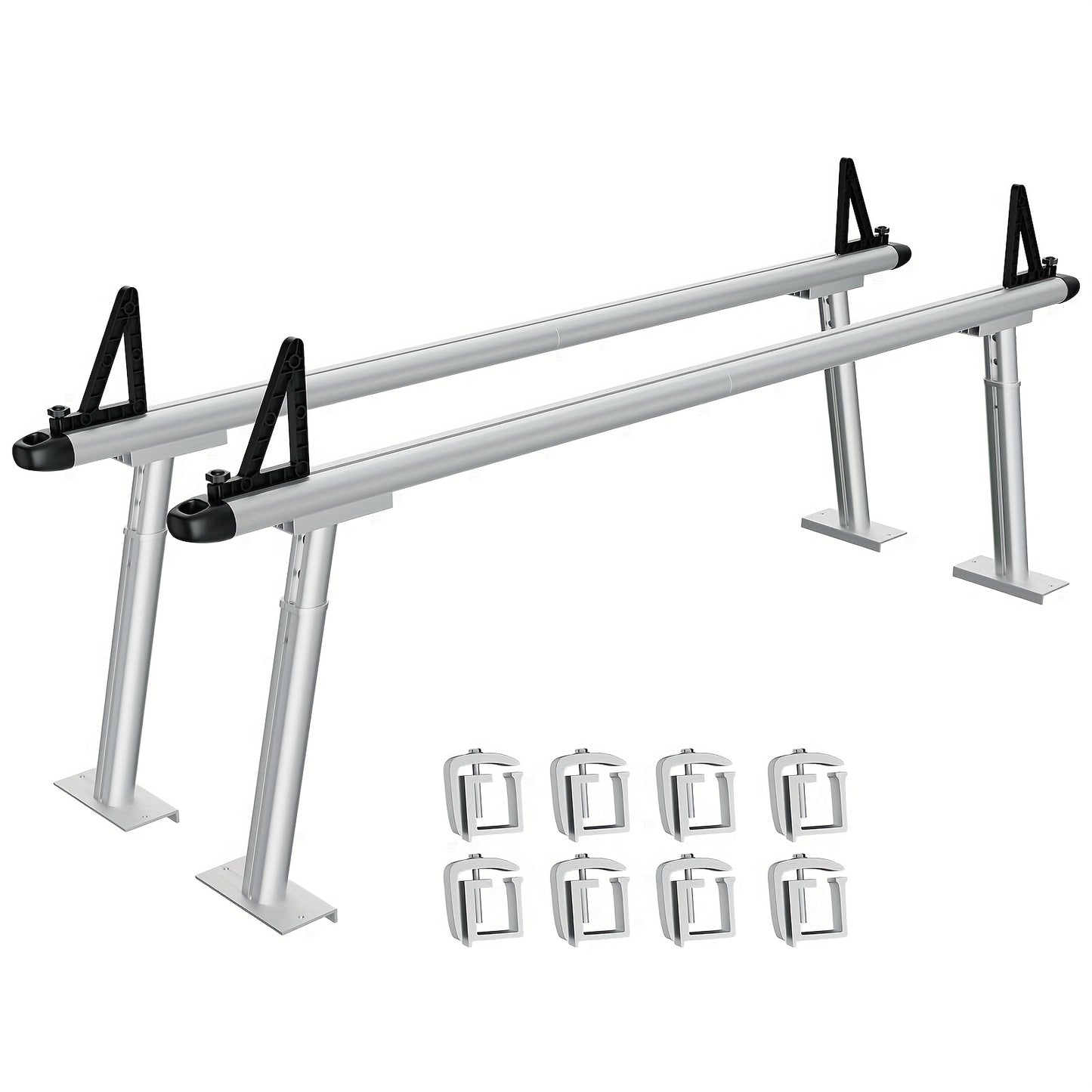 Ladderrek – Truck Rack – Pickup Rack – Opbergrek – Ladderdrager – Verstelbaar 43-74 cm – Aluminium Standaard – Hoog Draagvermogen 363 kg