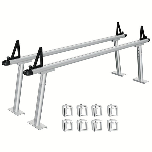 Ladderrek – Truck Rack – Pickup Rack – Opbergrek – Ladderdrager – Verstelbaar 43-74 cm – Aluminium Standaard – Hoog Draagvermogen 363 kg