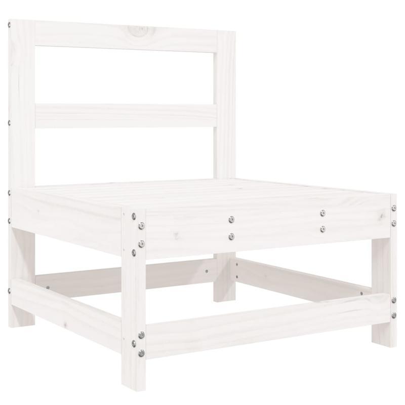 Loungebank – 3-Zits Bank – Loungeset – Tuinbank – Buitenbank – Houten Frame – Comfortabele Katoenen Kussens
