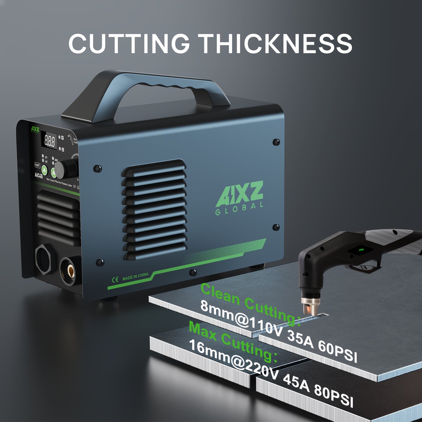 Plasma Snijder – Plasma Cutter – Metaal Snijmachine – CNC Snijder – Digital Snijder – Non-Contact Boogstart – Compact & Lichtgewicht 5kg