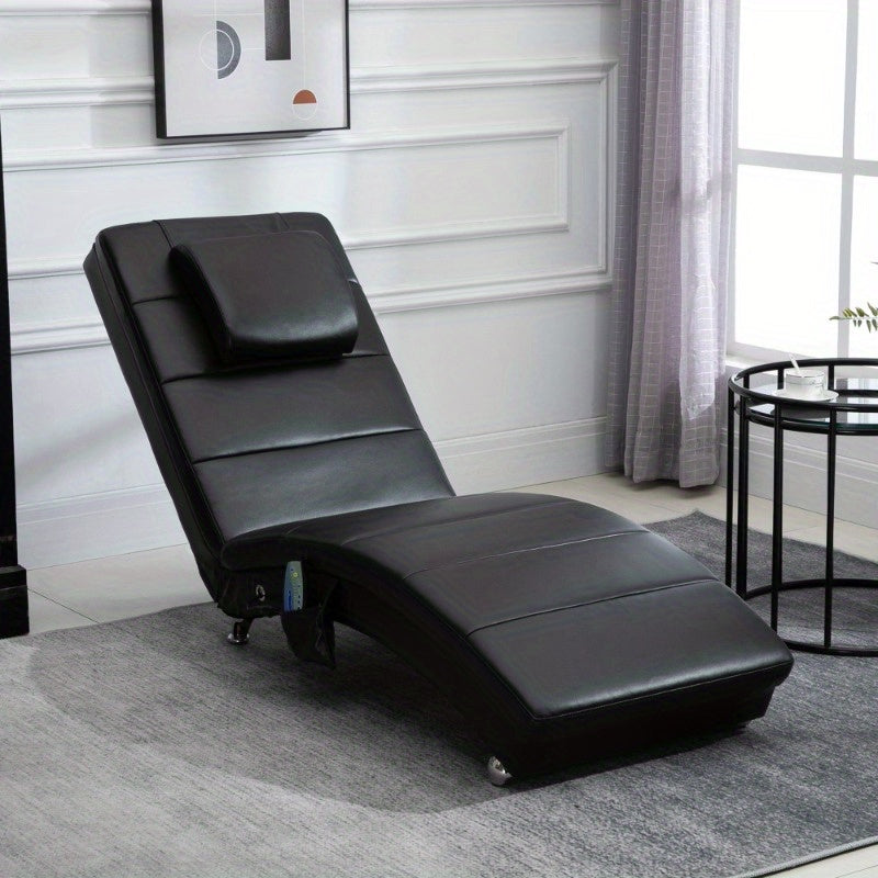 Massagestoel – Relaxfauteuil – Lounge Chair – Relaxstoel – Comfortzetel – 8-Punts Massagefunctie – Duurzaam Kunststof Zitkussen voor Binnen en Buiten