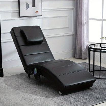 Massagestoel – Relaxfauteuil – Lounge Chair – Relaxstoel – Comfortzetel – 8-Punts Massagefunctie – Duurzaam Kunststof Zitkussen voor Binnen en Buiten