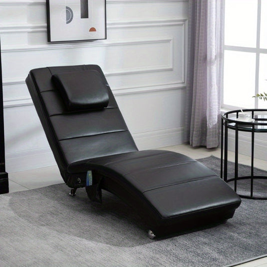 Massagestoel – Relaxfauteuil – Lounge Chair – Relaxstoel – Comfortzetel – 8-Punts Massagefunctie – Duurzaam Kunststof Zitkussen voor Binnen en Buiten