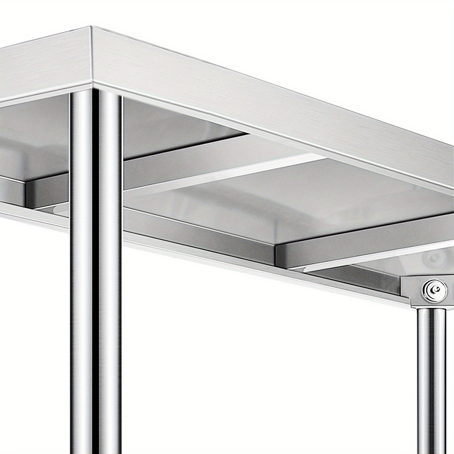 Roestvrijstalen Werkbank – Werktafel – Keukentafel – RVS Tafel – Werkbank Met Opstand – 100x60x85 cm – Hoogwaardig 304 RVS – Draagvermogen 160 kg