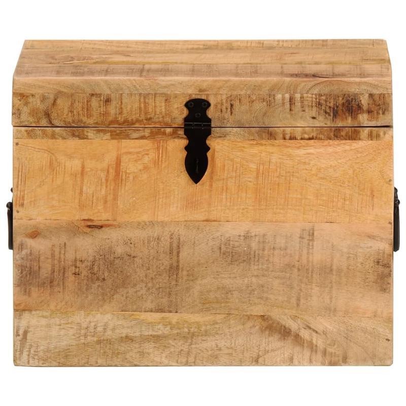 Opbergdoos Hout – Opbergbox – Opbergkist – Organizer – Opbergbak – Massief Mangohout Brun – Compact Formaat 39x28x31 cm – Duurzame Natuurlijke Waxafwerking