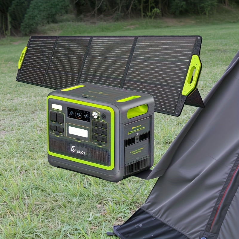 Power Station – Draagbare Generator – Noodstroomaggregaat – Mobiele Stroomvoorziening – Solar Generator – 2048Wh LiFePO4 Batterij – 2400W Continu Vermogen – Snelladen 1,5 uur – Zwart