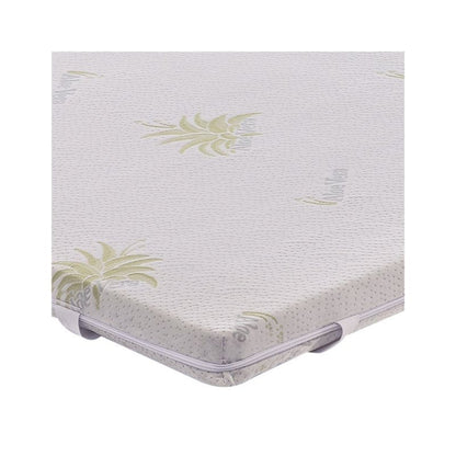 Mattress Topper, Firmness Corrector, 10 cm Height, Makes the Mattress Less Firm, Soft, Aloe Vera Cover, Removable and Machine-Washable Cover