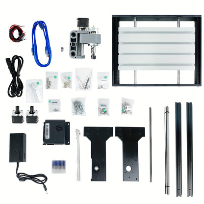 3018S CNC Milling Machine, 3018S Upgraded Model Main Control Board, 3-axis CNC Milling Machine Is Used For Engraving Plastic, Acrylic, Nylon, PCB, PVC, Carbon Fiber Boards, XYZ Axis Working Area 300x180x45mm (11.81x7.08x15.74