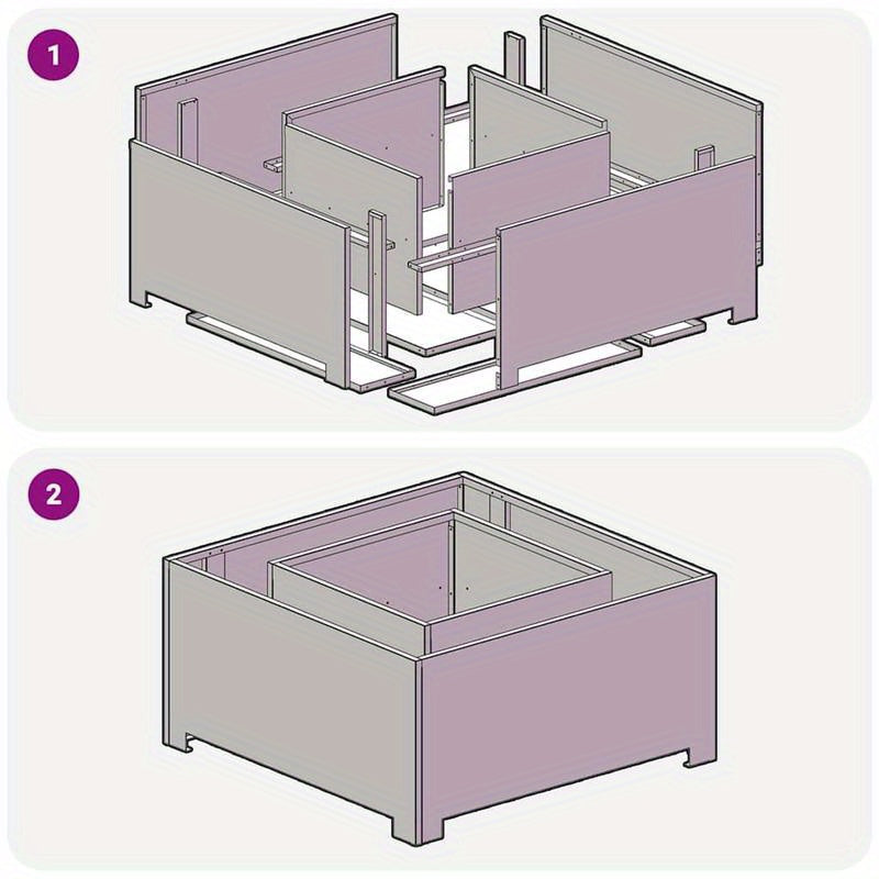 Vuurschaal – Vuurkorf – Tuinhaard – Sfeerhaard – Terrasverwarmer – Vierkant – Ingebouwde Ontsteking – Staal 80x80x40 cm