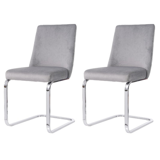 Eetkamerstoelen – Luxe Stoelen – Design Stoelen – Armstoel – Metal Leg Stoelen – Diamant Rugontwerp – Zilveren Metalen Poten – Comfortabele Zachte Bekleding – Vintage Stijl