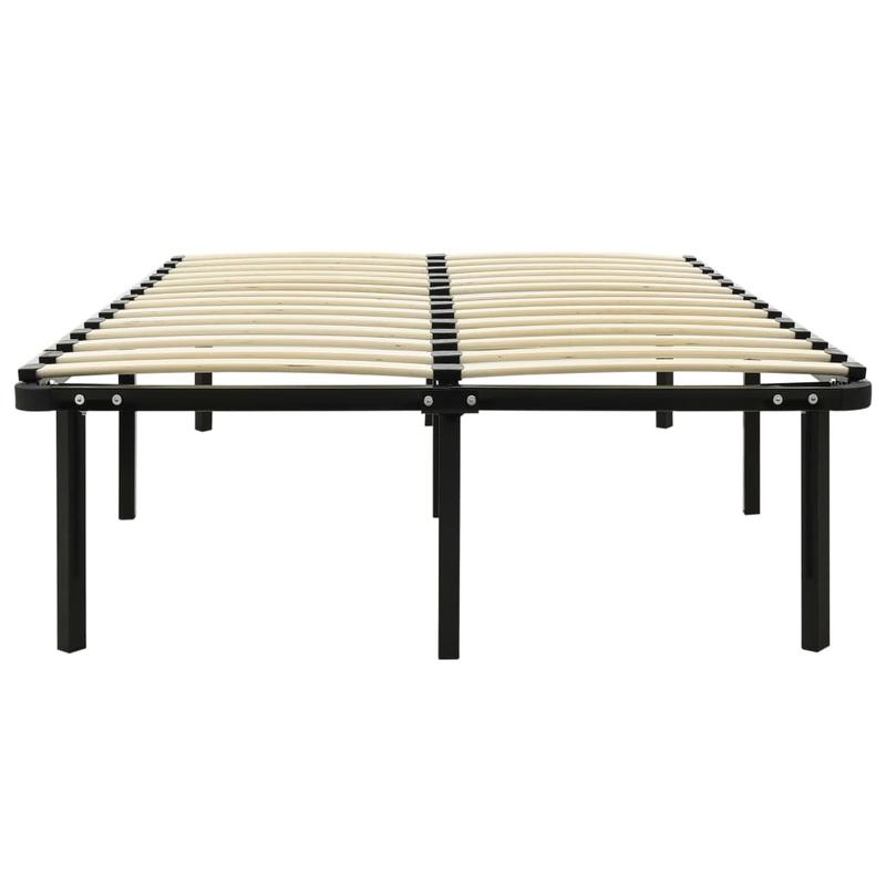 Bedframe Metaal Zwart – Bedframe Metalen – Opklapbed – Logeerbed – Slaapbank – Ruimtebesparend Ontwerp – 140x200 cm – Stevig en Modern