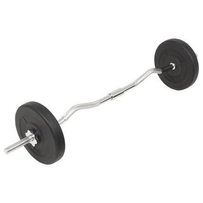 Halterset – Dumbbells – Halterstang – Fitness Gewichten – Krachttraining Set – Verstelbaar Tot 30 Kg – Duurzame Cement Schijven