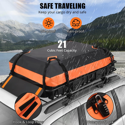 Dakkoffer – Dakdrager – Bagagedrager – Autodakkoffer – Daktas – Stevige Stalen Constructie – Waterdicht Met Winddeflector – 129,5 cm Extra Ruim