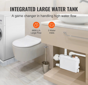 Dompelpomp - Rioolpomp - 500W - 2900 TPM - 6600L/u Debiet - IPX8 - voor het oppompen van water uit zwembaden, kelders en hot tubs - Wit - QUORE