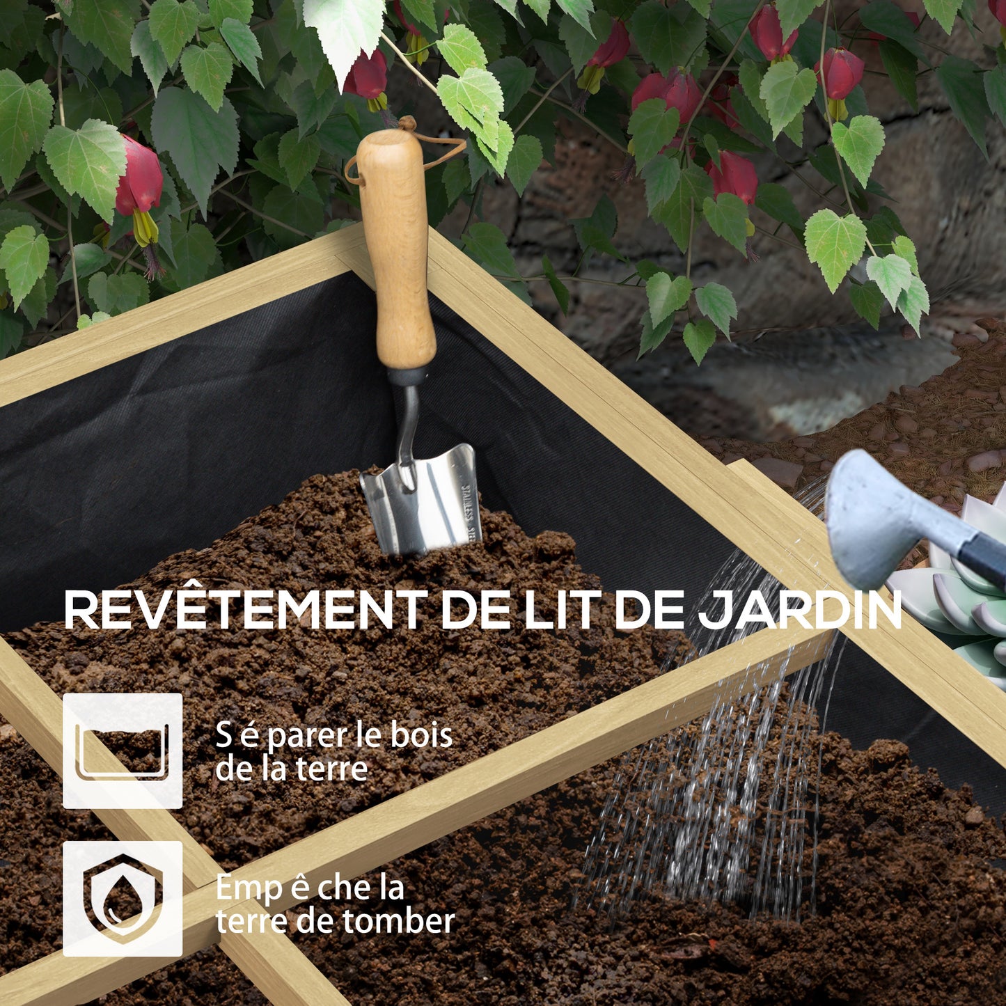 Verhoogde Plantenbak – Tuinbak – Kruidenbak – Groentetuinbak – Bloembak – 12 Vakjes – Vurenhout Met Zijplanken