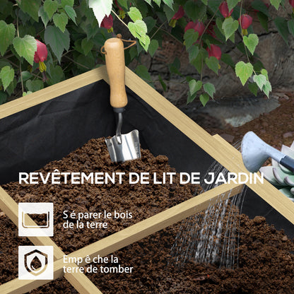 Verhoogde Plantenbak – Tuinbak – Kruidenbak – Groentetuinbak – Bloembak – 12 Vakjes – Vurenhout Met Zijplanken