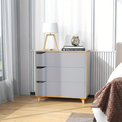 Ladekast – Ladenkast – Opbergkast – Commode – Dressoir – Compact 3 Lades – Anti-Kantel Ontwerp & Rubberen Pootjes