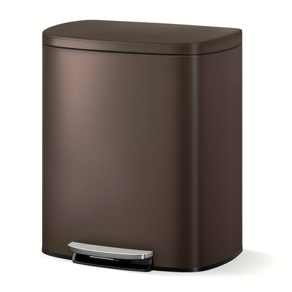 Prullenbak – Afvalbak – Pedaalemmer – Afvalemmer – Vuilnisbak – 50 Liter – Roestvrijstaal – Soft-Close Deksel