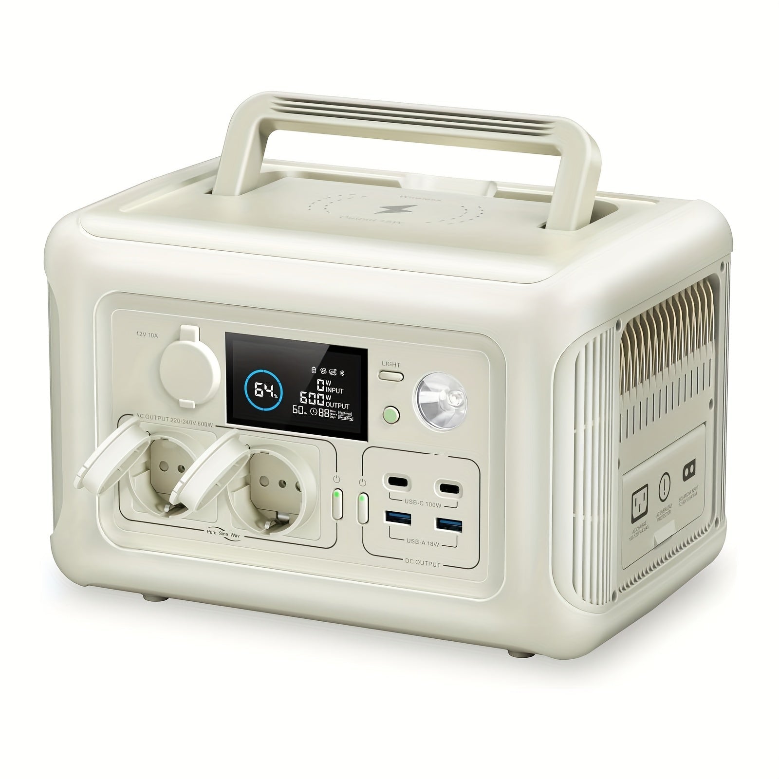 Draagbare Power Station – Mobiele Batterij – Externe Accu – Camping Generator – Snel Opladen – LiFePO4 Batterij – 8 Apparaten Gelijktijdig - QUORE