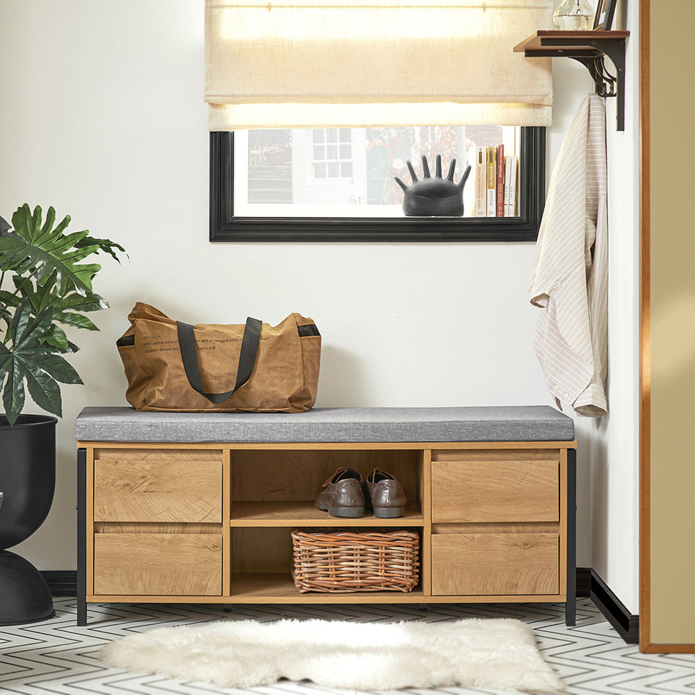 Opbergkast – Boekenkast – Plankenkast – Vakkenkast – Stellingkast – Industrieel Stijl – Stalen Frame – 7 Niveauën – 83x34x180 cm