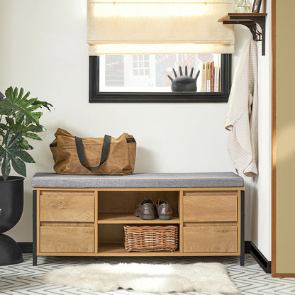 Opbergkast – Boekenkast – Plankenkast – Vakkenkast – Stellingkast – Industrieel Stijl – Stalen Frame – 7 Niveauën – 83x34x180 cm