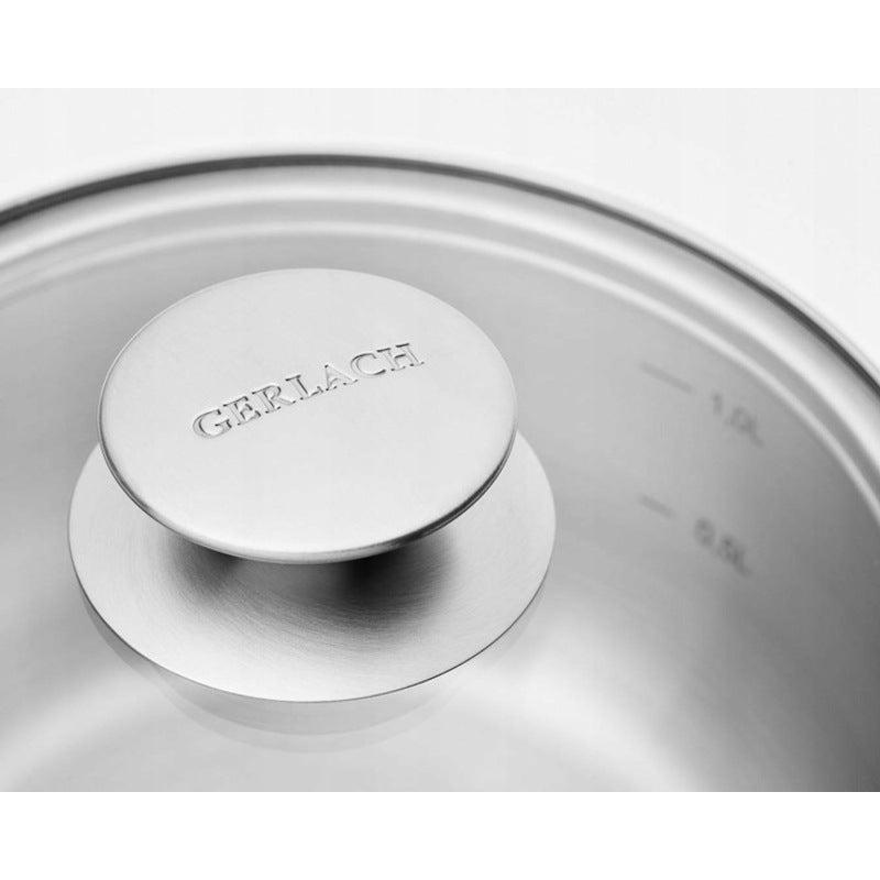 Gerlach First NK343 Stainless Steel Cookware Set, 10-Piece