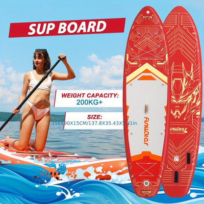 Paddleboard – Stand Up Paddle – SUP Board – Watersportboard – Crimson Cyber Wave Paddleboard – Duurzaam PVC – Lichtgewicht & Stabiel