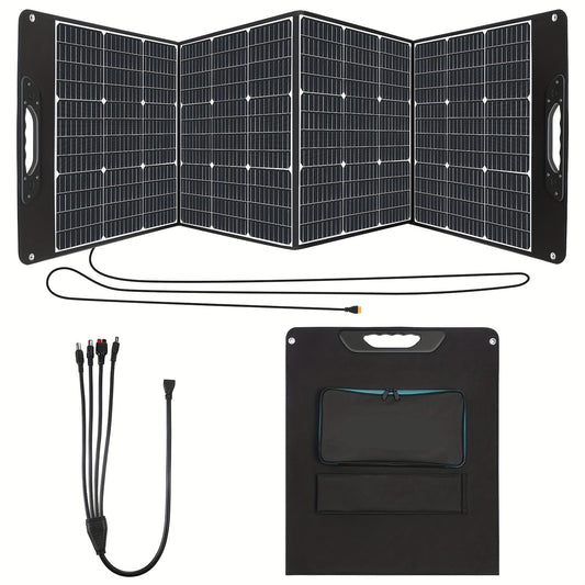 Draagbaar Zonnepaneel – Mobiel Zonnepaneel – Opvouwbaar Zonnepaneel – Outdoor Zonnepaneel – 200W Vermogen – 23% Efficiëntie - QUORE