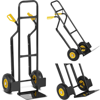 Transportwagen – Plateauwagen – Magazijnwagen – Platformwagen – Transportkar – Draagvermogen 250 kg – Stalen Frame