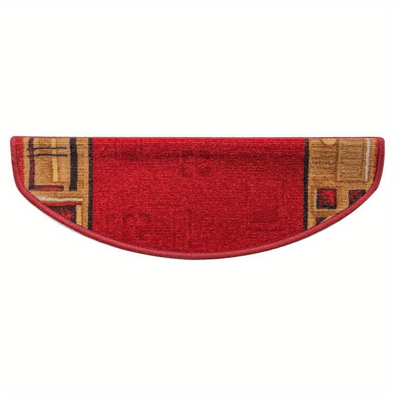 15-delige Rode Zelfklevende Trapmatten – Nonslip Trapbescherming – Antislip Trapstickers – Traplopen Veiligheid – Duurzaam PE Materiaal – Makkelijk Te Installeren – 65x21x4 cm