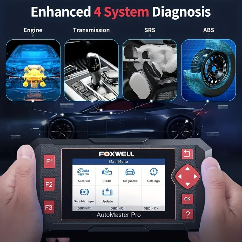 OBD2 Scanner – Diagnoseapparaat – Auto Scan Tool – Foutcode Lezer – ECU Diagnostiek – Bidirectionele Test – Zonder Batterij – Levenslange Gratis Updates