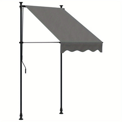 Uittrekbare Luifel – Zonnescherm – Uitvalscherm – Balkonluifel – Terrasluifel – Weerbestendig Polyester – Compact 100x150 cm