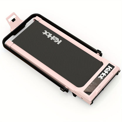 Loopband – Loopmachine – Treadmill – Wandelmachine – Hardloopband – Inklapbaar Design – Handmatige Hellingshoek – LED-Display – Veiligheidssleutel – Roze – Compact en Stil – 230V Adapter