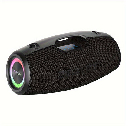 Draadloze Speaker – Bluetooth Speaker – Wifi Speaker – Mobiele Speaker – Outdoor Speaker – 24000mAh Batterij – IPX5 Waterbestendig – 14 Uur Speeltijd – RGB LED Licht Effecten – Stereo Pairing – Zwart