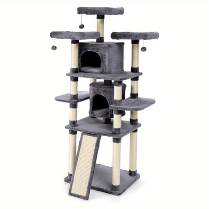 Krabpaal Kat – Krabmeubel – Klimpaal – Kattenboom – Speelpaal – 170 cm Hoog – Stevige Basis Met Sisal