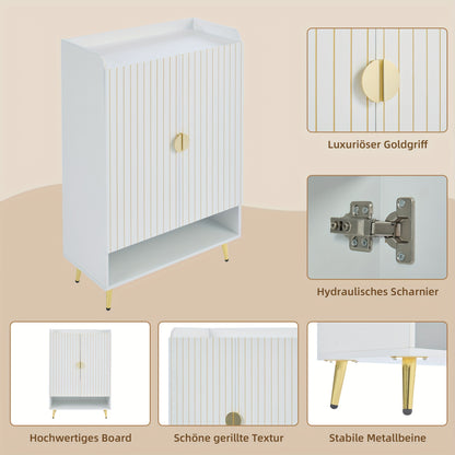 Schoenenkast – Schoenopberger – Schoenrek – Schoenkommode – Halmeubel – MDF – Drie Lagen – Open Lade – Draagvermogen 20KG – Wit