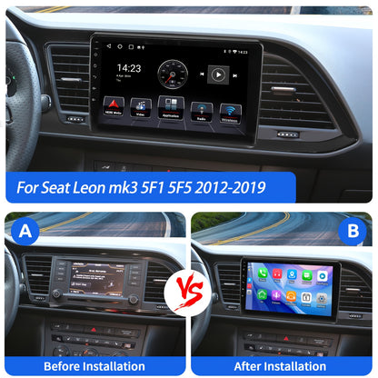 9 inch Car Stereo – Autoradio – Multimedia Speler – Navigatiesysteem – Touchscreen – Met Camera, Microfoon & Dashcam – Android 15 OS – 4GB RAM 64GB Opslag