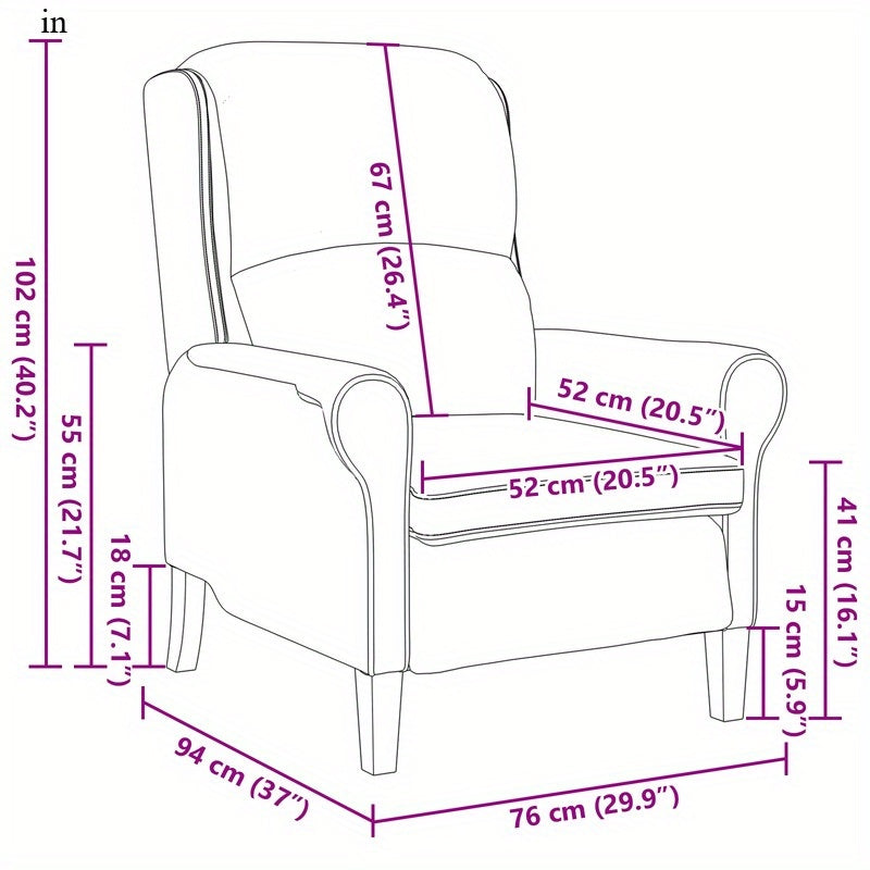 Fauteuil – Armstoel – Zetel – Lounge Stoel – Donkergrijs – Comfortabele Bekleding – Stevig Zacht Houten Frame