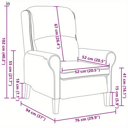 Fauteuil – Armstoel – Zetel – Lounge Stoel – Donkergrijs – Comfortabele Bekleding – Stevig Zacht Houten Frame